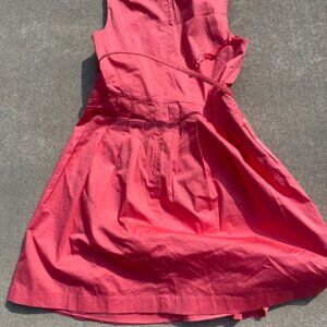 TALBOT'S Floral  Flare  Dress Sleeveless  with Belt Size 12